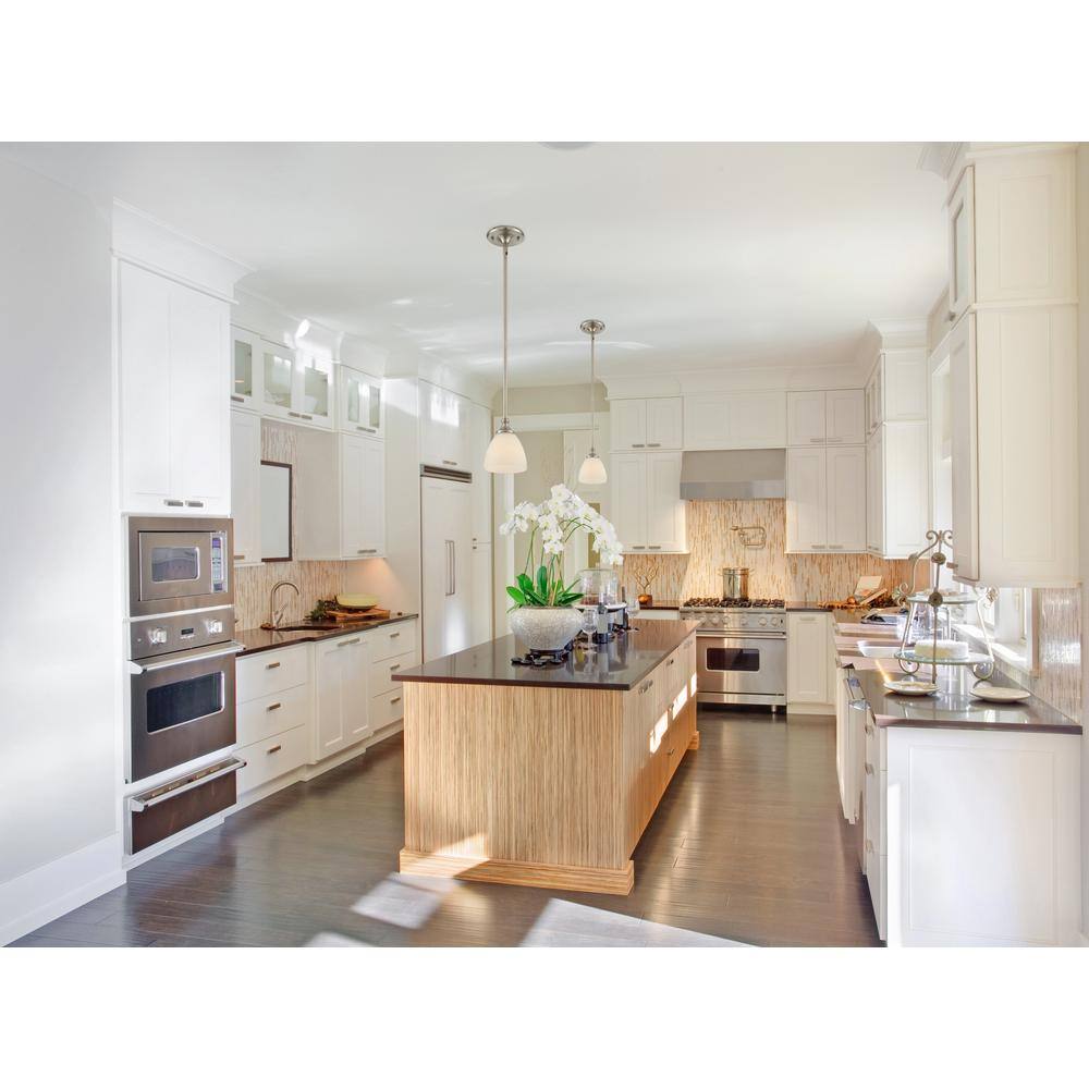 Herndon Satin Nickel Mini Pendant with Frosted Glass Shade