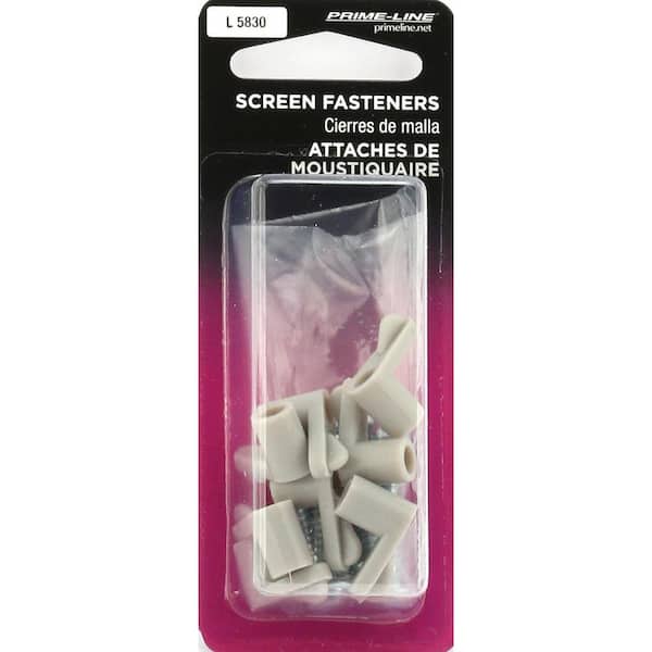 Prime-Line 3/8 in. Gray Plastic Screen Clips (8-pack) L 5830 - The