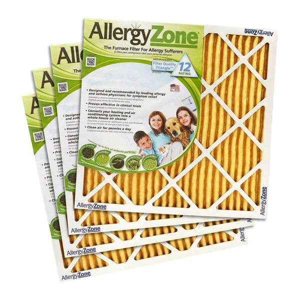 AllergyZone 20  x 20  x 1  FPR 10 Air Filter for Allergy Sufferers (4-Pack)
