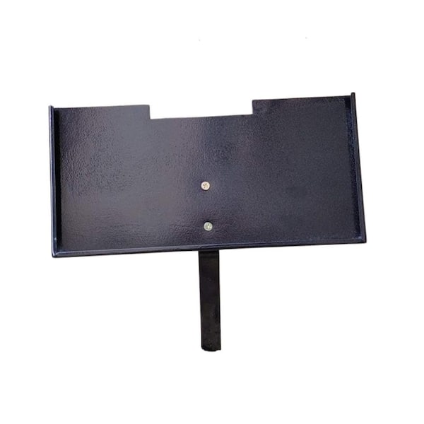 Black Finish Baking Varnish Steel Rectangular Grave Marker Stand for 6 in. x 12 in. Stones Memorial Stones for Loved One