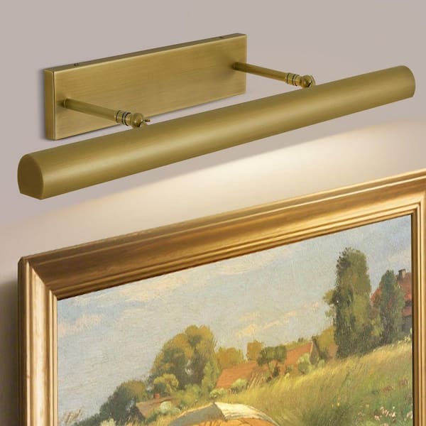 24 in. Dimmable Brass Wall Mounted Picture Light, Adjusted Up and Down, Corridor Decorative Light, Cabinet Display Light