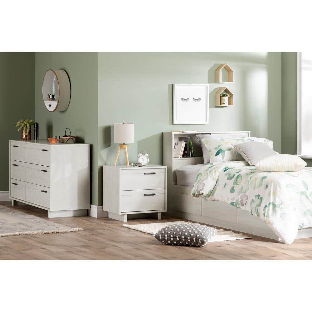 Winter Oak Double Dresser with Soft Close Drawers