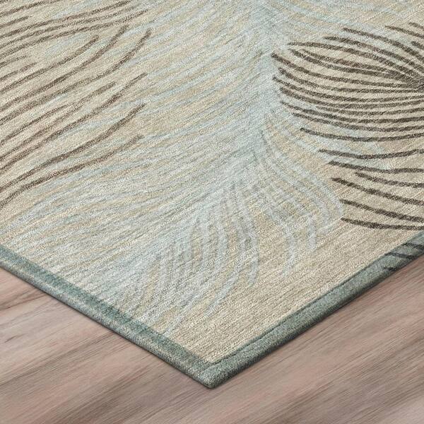 Chantille Machine Washable Indoor/Outdoor Abstract ACN3028 Pearl 2 ft. x 7 ft. Runner Rug