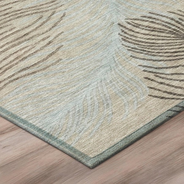 Chantille Machine Washable Indoor/Outdoor Abstract ACN3028 Pearl 9 ft. x 12 ft. Area Rug