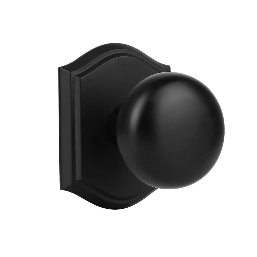 Classic Elegant Matte Black Interior Dummy Door Knob 2 Pack with Round Knob and Arch Backplate price history on PriceWatchPro