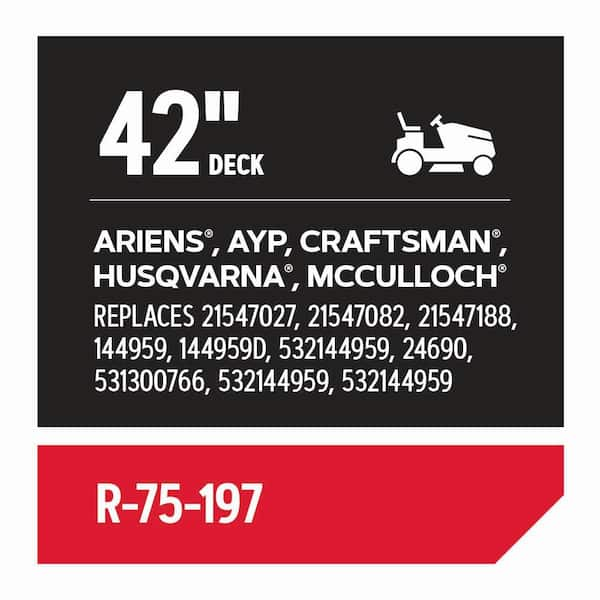 Craftsman 42in clearance deck belt