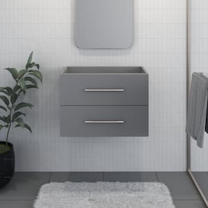 Napa 30 in. W. x 20 in. D x 21 in. H Single Sink Bath Vanity Cabinet without Top in Gray, Wall Mounted