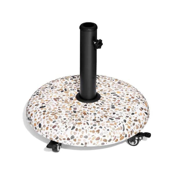 Marbueno Round Umbrella Base Cement 36x29.5 cm 11KG White Garden, Pool, Terrace 10445 main image 1