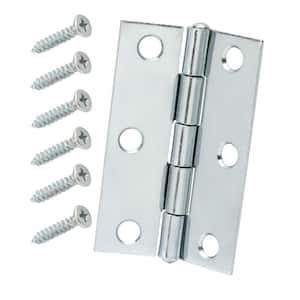 3 in. Zinc-Plated Non-Removable Pin Narrow Utility Hinge (2-Pack)