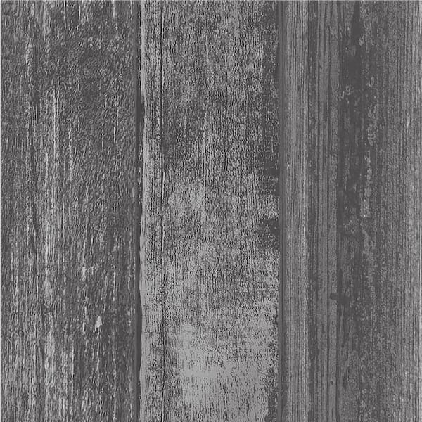 FloorPops Vanleer 12 in. W x 12 in. L Grey Peel & Stick Vinyl Tile Flooring (20 sq. ft./case)