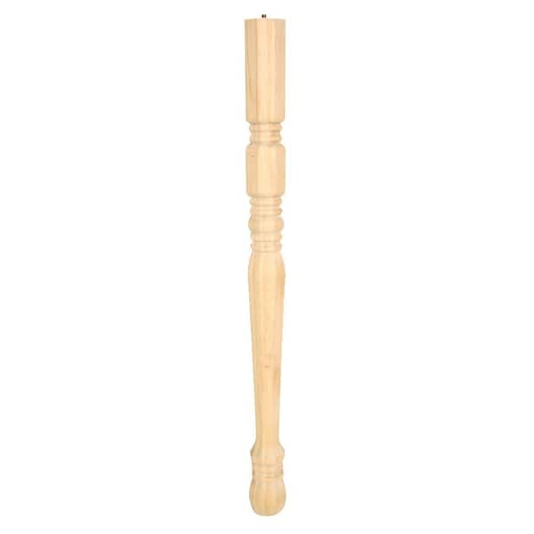 Waddell WAD2428 2-1/8 in. x 2-1/8 in. x 28 in. Pine Traditional Leg