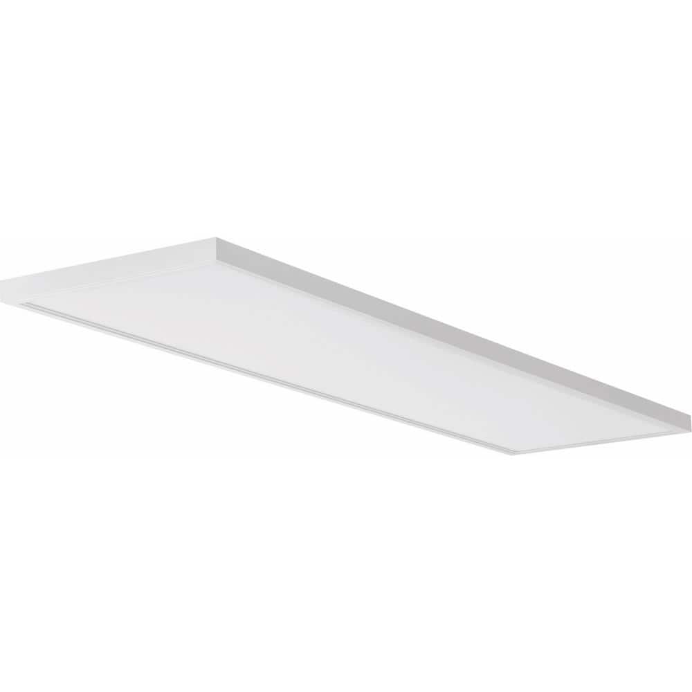 Sleek 47" White Aluminum LED Ceiling Panel with Dimmable Light