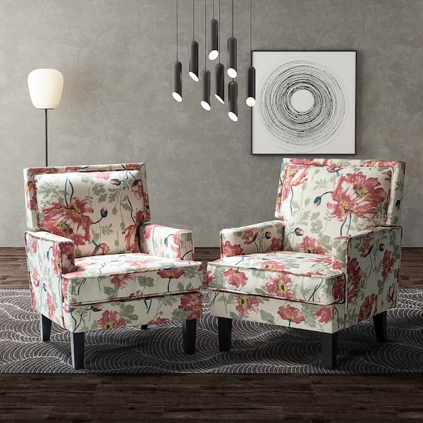 Red and gray online accent chair