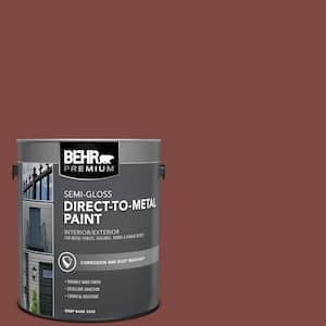 1 gal. #SC-112 Barn Red Semi-Gloss Direct to Metal Interior/Exterior Paint