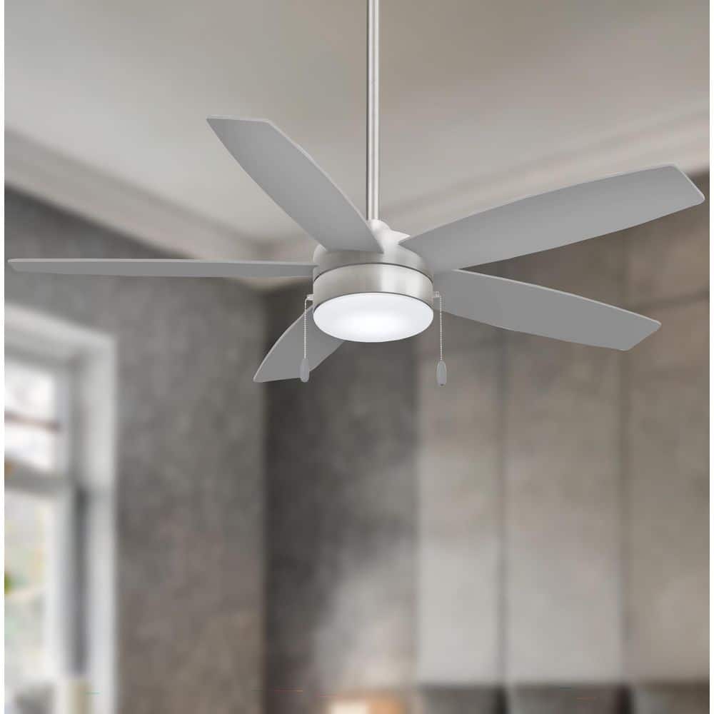 MINKA-AIRE Airetor 52 in. Integrated LED Indoor Brushed Nickel