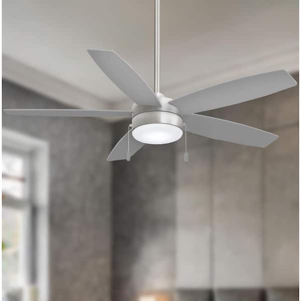 MINKA-AIRE Airetor 52 in. Integrated LED Indoor Brushed Nickel