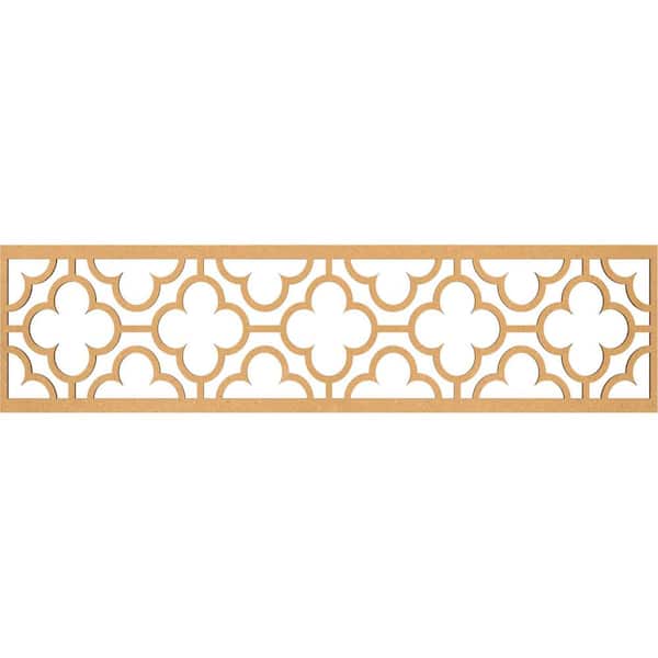 Ekena Millwork Chicago Fretwork 0.25 in. D x 47 in. W x 12 in. L MDF Wood Panel Moulding