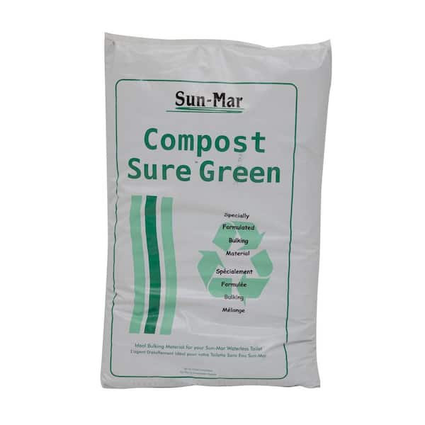 Sun-Mar Waterless Toilet Compost Starter and Compost Sure - Green