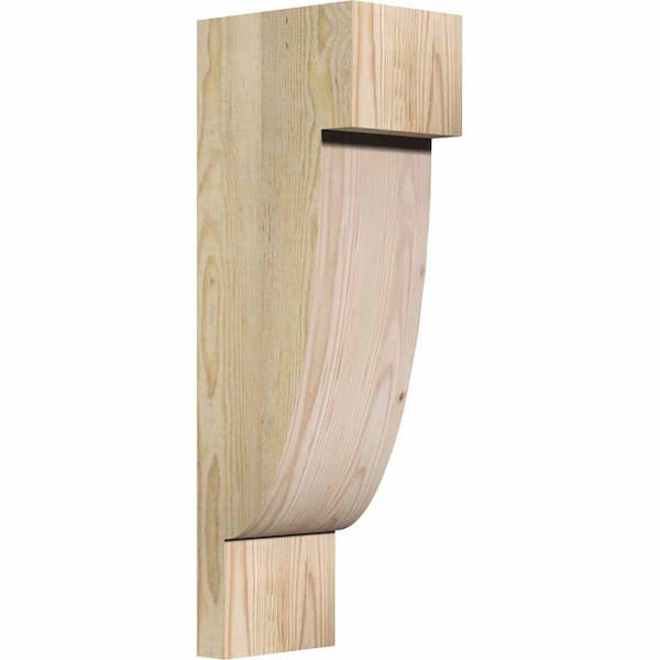Ekena Millwork 6 in. x 8 in. x 24 in. Douglas Fir Alpine Rough Sawn Corbel