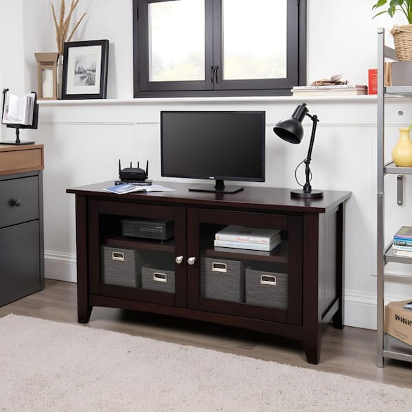 Alaterre Furniture Shaker Cottage 36 in. Espresso Particle Board