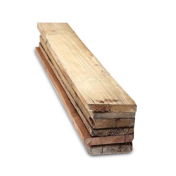 Handprint 1 in. x 4 in. x 2 ft. Reclaimed Pallet Boards (6-Pack)