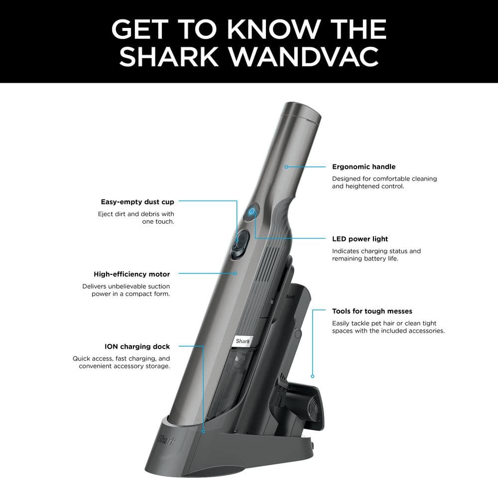 Slate Graphite Handheld Bagless HEPA Vacuum Cleaner