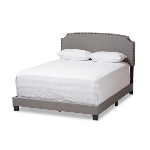 Baxton Studio Odette Light Gray Full Bed 146 8248 HD The Home Depot