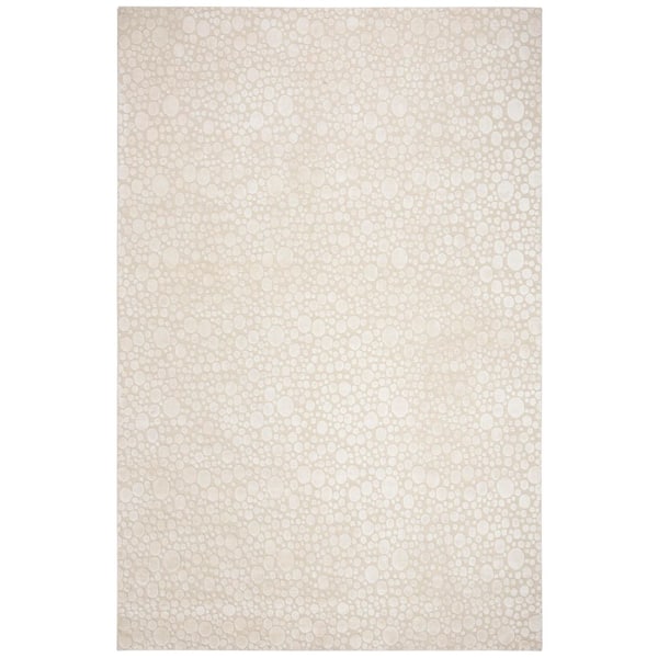 Mirage 6 ft. x 9 ft. Cream Abstract Spotted Area Rug