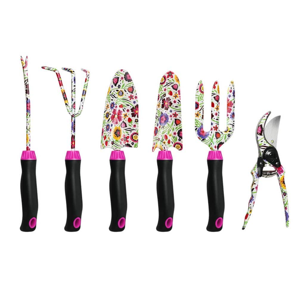 10 Piece Garden Tool Set Stainless Steel Heavy Duty with Non-slip Handles Floral Pattern Bag for Women Gift price history on PriceWatchPro