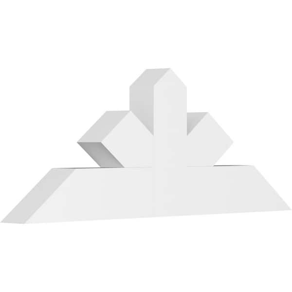 Ekena Millwork Saratoga 48 in. W x 18 in. H x 4 in. D Signature Polyurethane Bracket