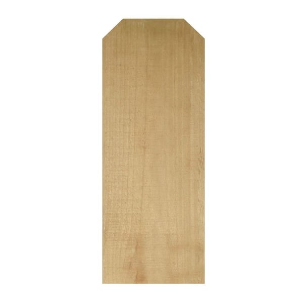 Unbranded 5/8 in. x 5-1/2 in. x 6 ft. Pressure-Treated Pine Wood Dog-Eared Fence Picket (10-Pack)