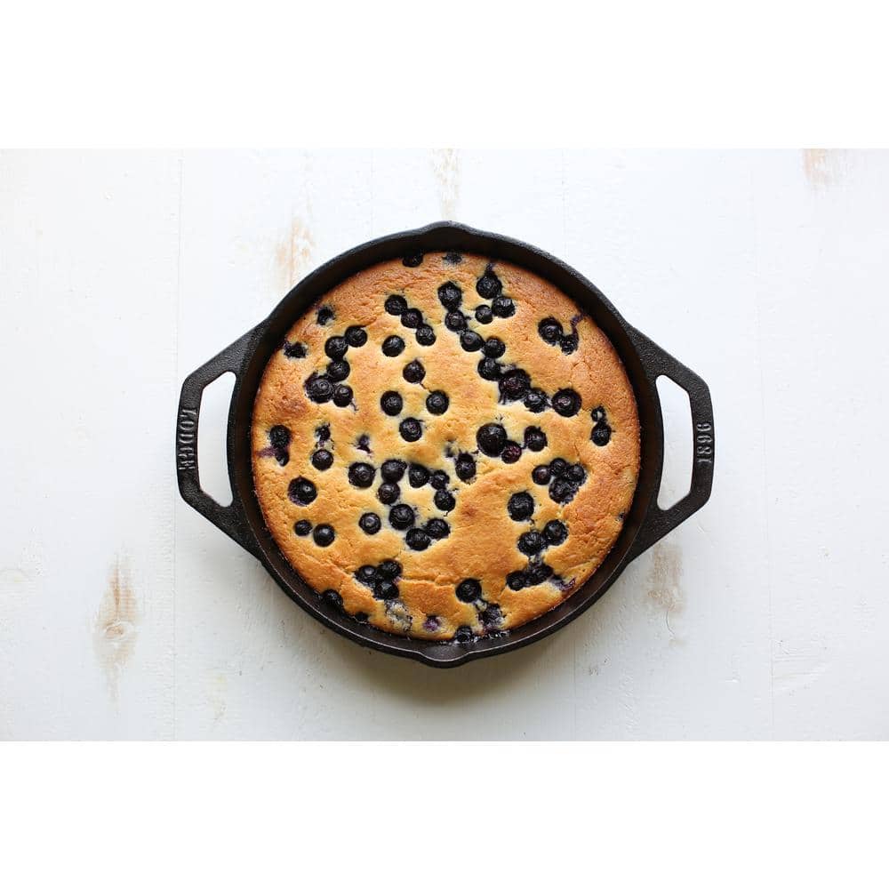 10.25-Inch Black Cast Iron Skillet with Dual Handles