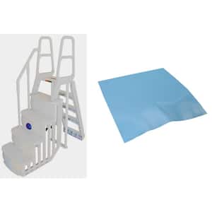 Smart Step/Ladder System for Above Ground Swimming Pool with Pad