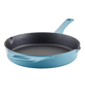 Nitro Cast Iron 10 in. Cast Iron Skillet in Agave Blue