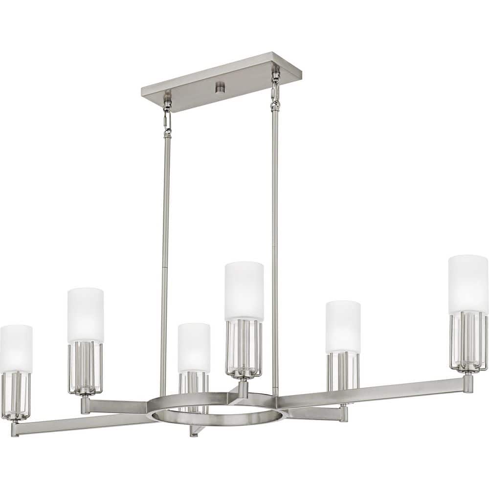 Cruz 6-Light Brushed Nickel Chandelier price history on PriceWatchPro