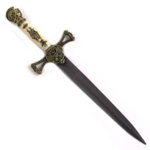 Brass Medieval Double-Edged Stainless-Steel Dagger