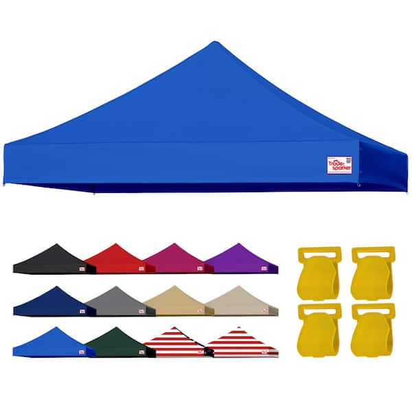USA Pop Up 10 ft. x 10 ft. Replacement Canopy Tent Top Cover, Instant Ez Canopy Top Cover ONLY(blue