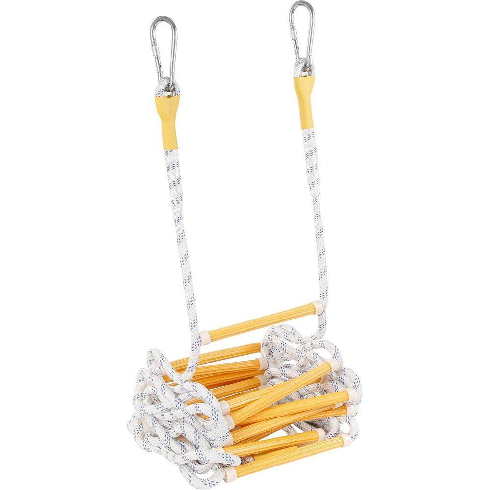 6.6 ft. 2-Story Emergency Fire Escape Ladder 2000 lbs. Load Capacity with 2 Hooks and Flame Resistant Extension Rope price history on PriceWatchPro