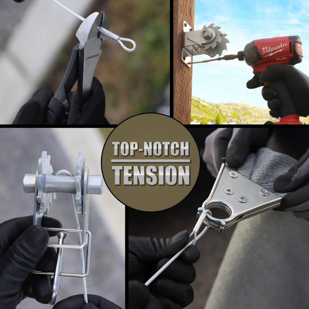 Premium Stainless Steel Winch Set for Rectangle Shade Sails