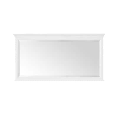 60.00 in. W x 31.00 in. H Framed Rectangular Bathroom Vanity Mirror in White