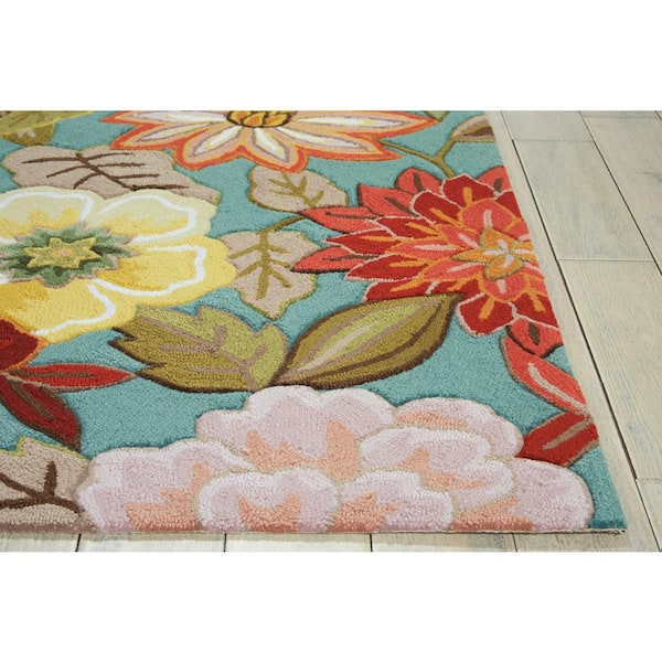 Waverly Greetings Indoor/Outdoor Modern Floral Multicolor 2' x 3' Door Mat,  (2' x 3') 