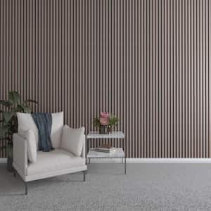 94 in. H x 1 in. W Slatwall Panels in Walnut 42-Pack