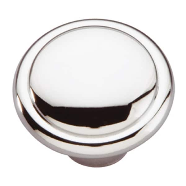 HICKORY HARDWARE Conquest Collection 1-3/8 in. Dia Chrome Finish Cabinet Door and Drawer Knob (25-Pack)