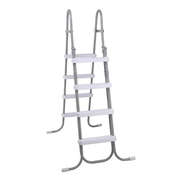 4-Step Steel Safety Ladder for Above Ground Pool