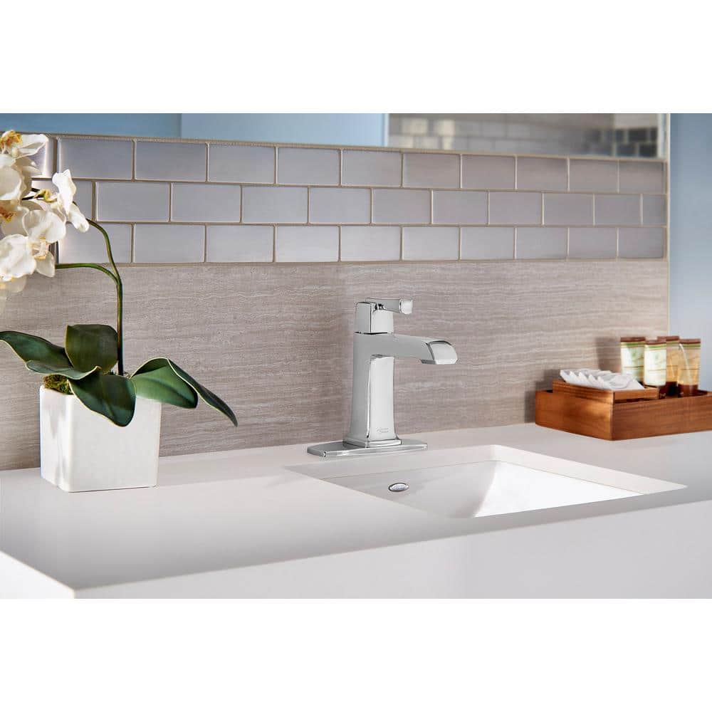 Manhattan Bridge Inspired Polished Chrome Single-Handle Bathroom Faucet