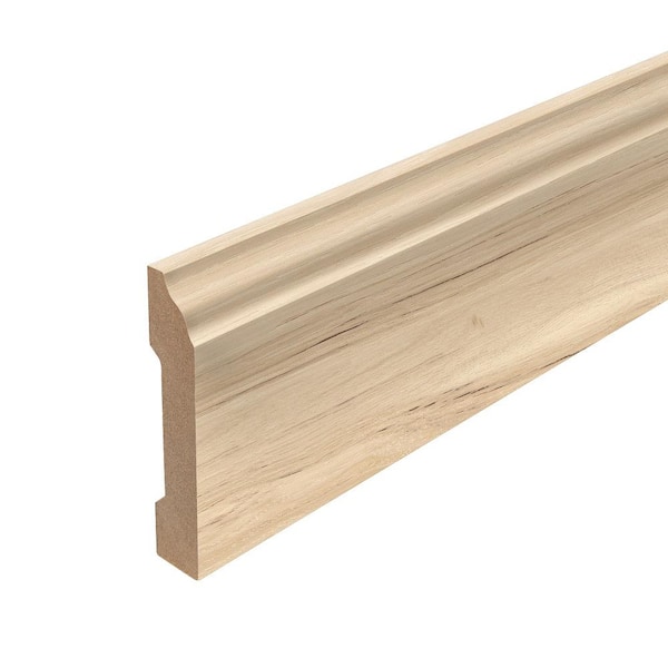 PERFORMANCE ACCESSORIES Acadia 0.62 in. T x 3.3 in. W x 94.5 in. L Textured Wood Look Laminate Moulding/Trim Base Molding