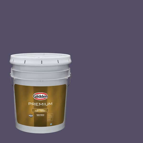 Glidden Premium 5 gal. PPG1173-7 Magic Spell Semi-Gloss Exterior Latex Paint