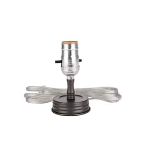 Oil Rubbed Bronze Mason Jar Lamp Push Through Socket Kit (1-Pack)