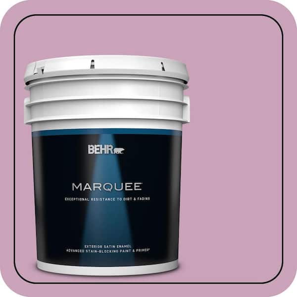 BEHR MARQUEE 5 gal. #690D-4 Taste of Berry Satin Enamel Exterior Paint & Primer