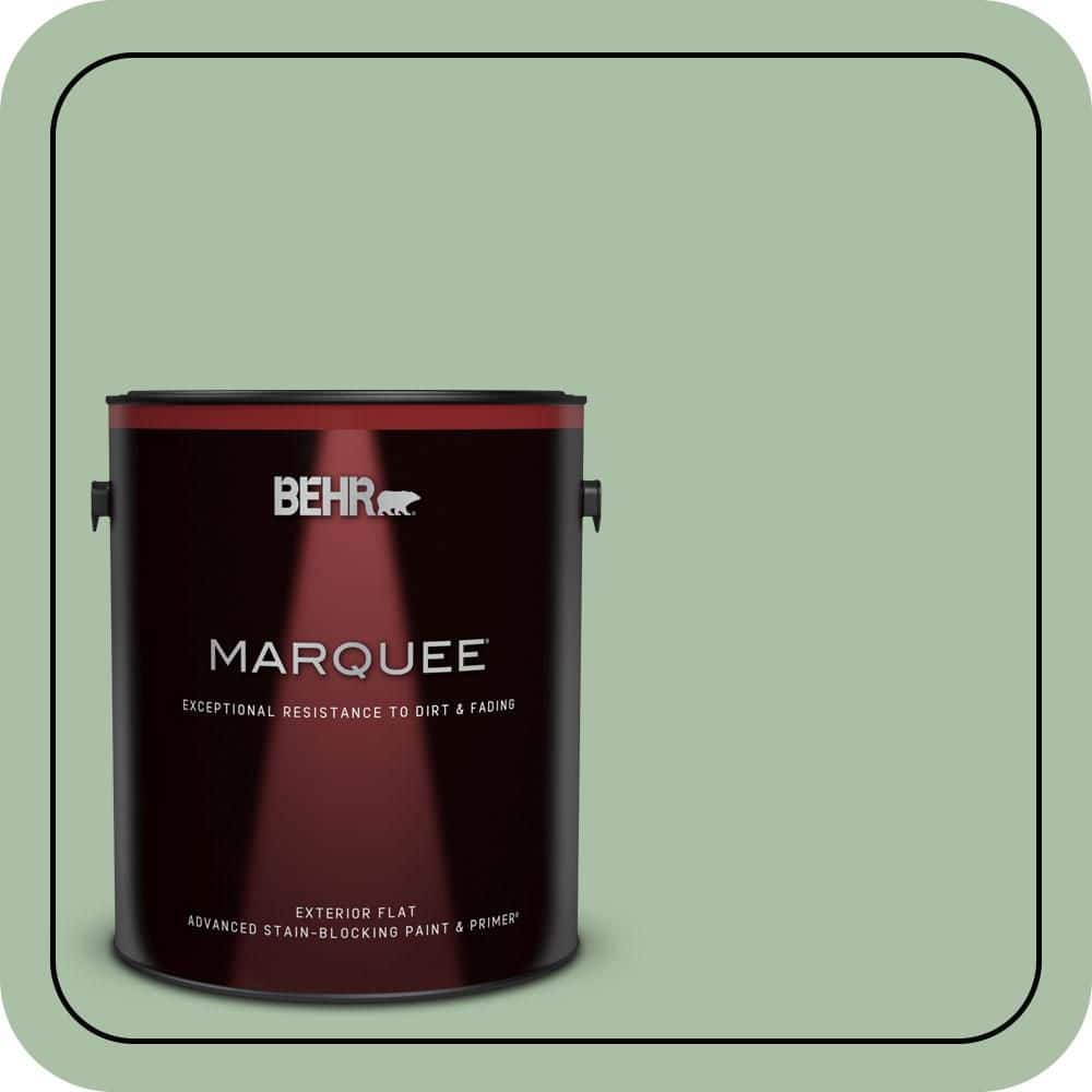 1 gal. #S400-4 Azalea Leaf Flat Exterior Paint & Primer price history on PriceWatchPro